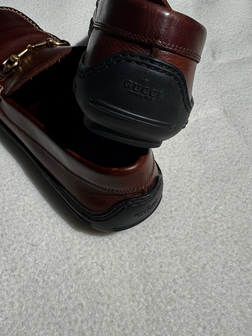Gucci women Dark Brown Leather Horsebit Loafers - Picture 6 of 7